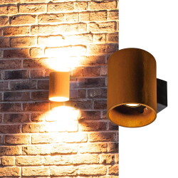 led wall lamp Rusty in rust colour and anthracite 14w...
