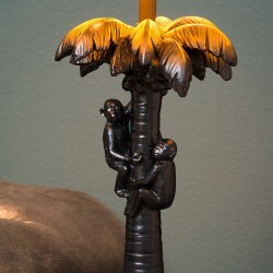Affentischlampe Coconut in Schwarz E27