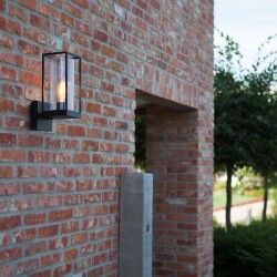 Wall lamp Flair vertical in anthracite e27 ip44