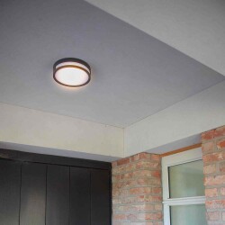 led wall lamp in anthracite 13w 800lm ip54