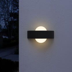 LED Wandleuchte Endura in Dunkelgrau und Weiß 10,5W...