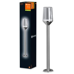 Path light Endura in silver and transparent e27 ip44 800mm