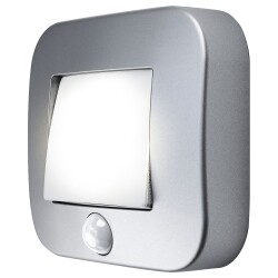 Mobile LED Leuchte Nightlux in Silber 0,25W 14lm IP54