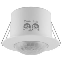 Ceiling motion detector in white 83mm