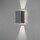 LED Cremona Wandleuchte in Anthrazit und Transparent 3x 3W 1080lm IP54