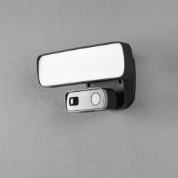 LED Smartlight mit Kamera in Schwarz IP54