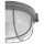 Deckenleuchte Lisanne in Grau und Transparent E27 170mm