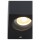 LED Außenwandleuchte in Schwarz und Transparent 2x 4W 690lm GU10 IP44 eckig