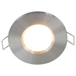 LED Einbauspot Pélite in Silber 4,6W 350lm GU10 IP44