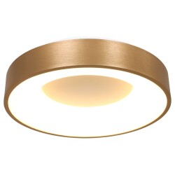 LED Deckenleuchte Ringlede in Gold und Weiß 30W 2800lm