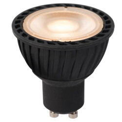 led bulb gu10 reflector - par16 in black 5w 350lm 2200-2700k