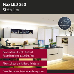 LED Strip MaxLED Erweiterung in Silber 4W 240lm IP44...
