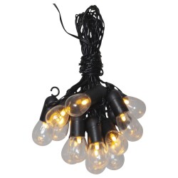 LED Party-Kette Small Hooky in Transparent 16-flammig IP44