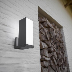 led wall lamp Cuba in anthracite 1000lm ip54
