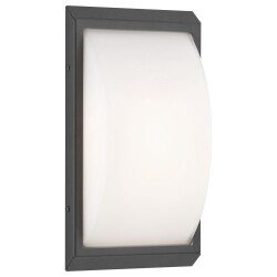Wall lamp in graphite and white ip44