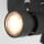 LED Deckenleuchte Natasja in Schwarz 3x 7W 1440lm GU10 3-flammig rund