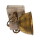 Deckenleuchte Gearwood in Bronze und Natur-hell E27 1-flammig