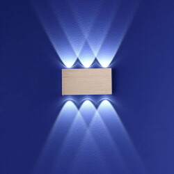 LED Wandleuchte Stream in Roségold 6x 1W 540lm IP54