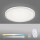 LED Deckenleuchte Flat in Weiß 20W 2500lm rund