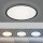 LED Deckenleuchte Flat in Schwarz und Weiß 20W 2500lm rund