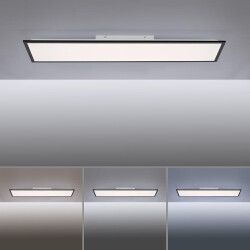 LED Deckenleuchte Flat in Schwarz und Weiß 36W 4100lm