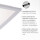 LED Deckenleuchte Flat in Weiß 2x 12W 2500lm 295x295mm
