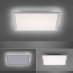 LED Deckenleuchte Flat in Weiß 2x 17W 4300lm 450x450mm