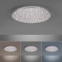 led plafondlamp Sparkle in zilver 18w 2050lm rond