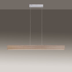 Q-Smart led pendant light Q-Timber in natural light and...