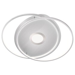 Q-Smart LED Deckenleuchte Q-Amira in Silber 40W 4900lm