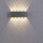 LED Wandleuchte Carlo in Silber pulverbeschichtet 10x 0,8W 1200lm IP54