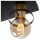 Deckenleuchte Anaka in Schwarz und Gold-Matt E27 3-flammig rechteckig [Gebraucht - Wie Neu]