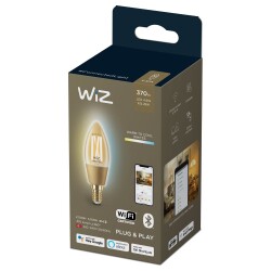 WiZ LED Smart Leuchtmittel in Amber E14 B35 4,9W 370lm