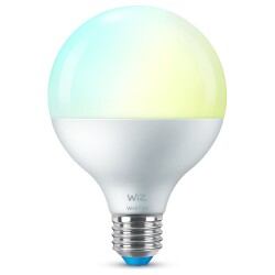 WiZ led smart bulb in transparent e27 g95 11w 1055lm