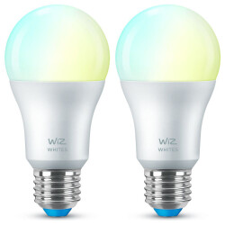 WiZ LED Smart Leuchtmittel in Weiß E27 A60 8W 806lm...