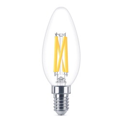 Philips led lamp replaces 60 w, e14 candle shape b35,...