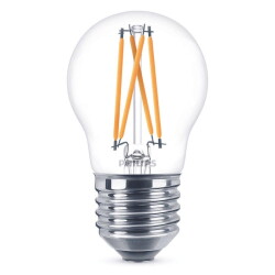 Philips ledlamp vervangt 40 w, e27 druppelvorm p45,...