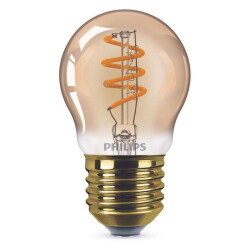 Philips led lamp replaces 15w, e27 drop shape p45, gold,...