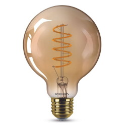 Philips ledlamp vervangt 25w, e27 Globe g93, goud, warm...