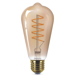 Philips ledlamp vervangt 25w, e27 Edisonvorm st64, goud,...