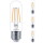 Philips LED Lampe ersetzt 40W, E27 Röhrenform T30, klar, warmweiß, 470 Lumen, nicht dimmbar, 4er Pack