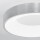 LED Deckenleuchten Rando Thin in Silber-gebürstet 30W 1950lm