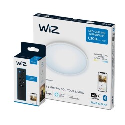 WiZ LED Deckenleuchte in Weiß 14W 1300lm 242mm mit...