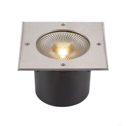 led ground recessed spotlight Rocci in stainless steel...