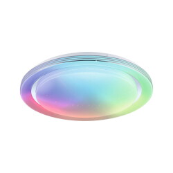 LED Deckenleuchte Rainbow RGBW in Chrom und Weiß...