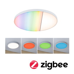 Smarte LED Zigbee Deckenleuchte Velora RGBW in Weiß...