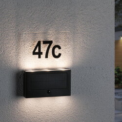 LED Solar Hausnummernleuchte Neda in Anthrazit 2x0,5W...