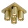 LED Deckenspot Nigel in Gold-matt 4x5W 1280lm GU10 4-flammig