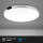 LED Deckenleuchte Malbona in Weiß und Chrom 18W 1850lm IP44 355mm