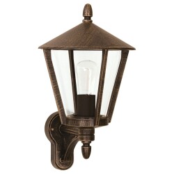 Wall lamp a-92232, brown-brass, standing, cast aluminum,...